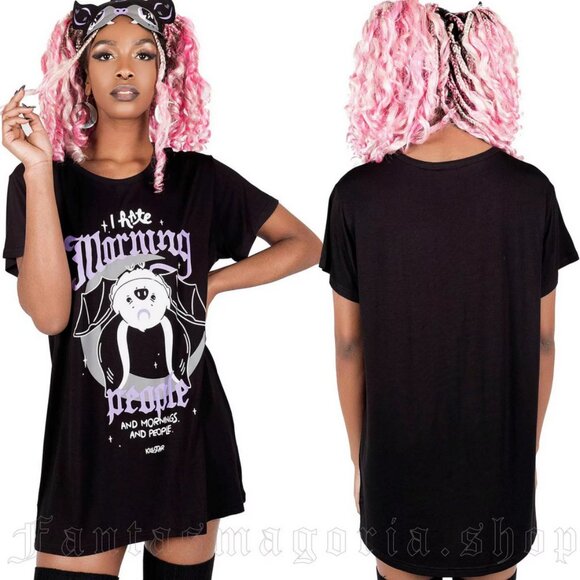 Killstar Little Batty Sleep Shirt Dress - Picture 1 of 8